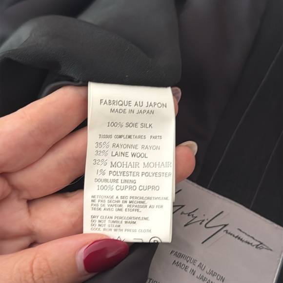 Yohji Yamamoto black swallowtail blazer - Picture 9 of 13